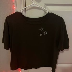 dark green star top